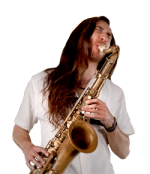 sax man playing the saxophone