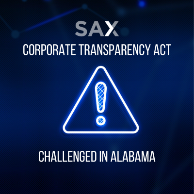 Corporate Transparency Act Challenged in Alabama