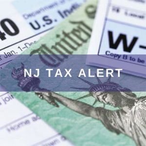 NJ Tax Alert